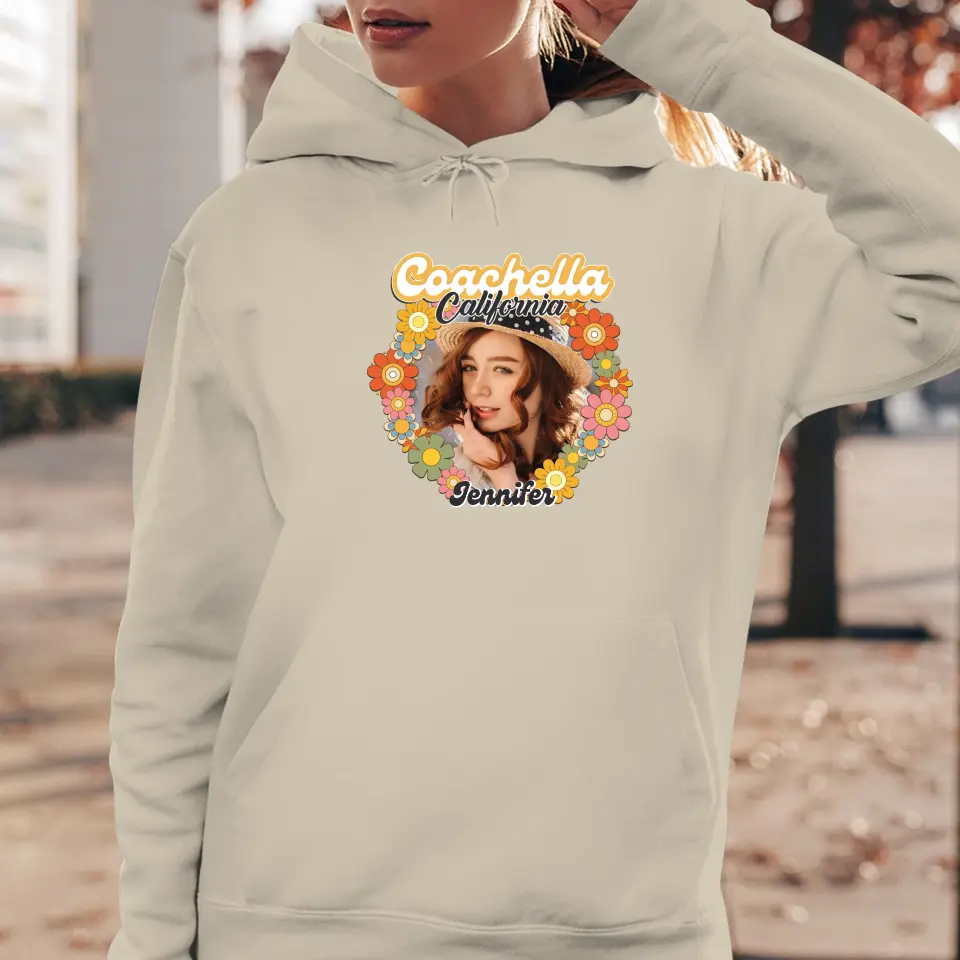 Coachella Groovy Flower - Personalized Gifts For Her- Unisex Sweater