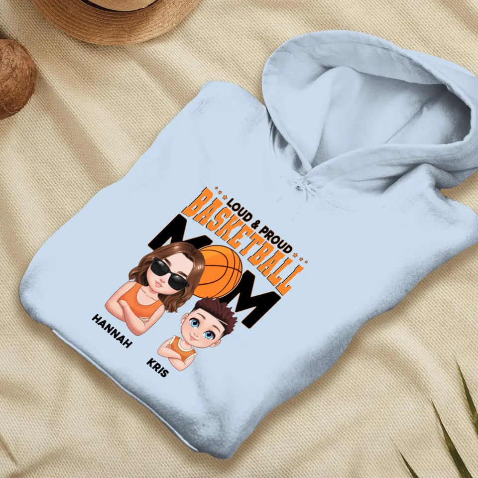 Basketball Mom - Custom Name - Personalized Gifts For Mom - T-Shirt