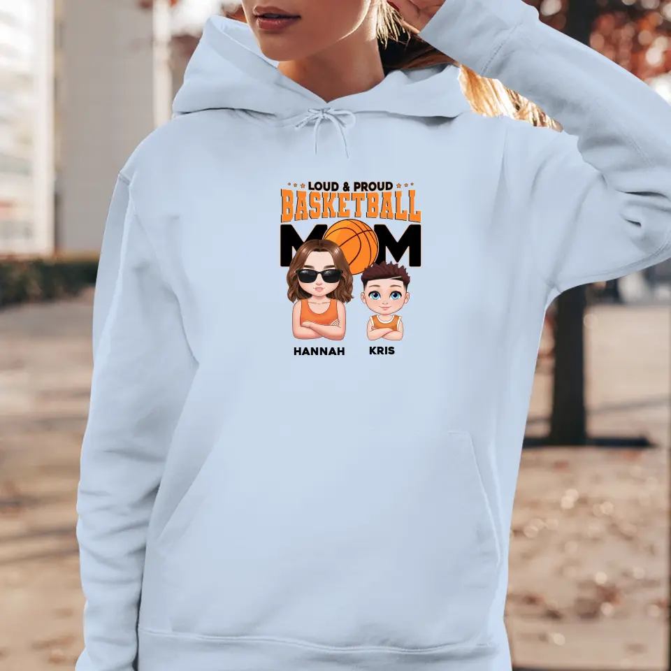 Basketball Mom - Custom Name - Personalized Gifts For Mom - T-Shirt