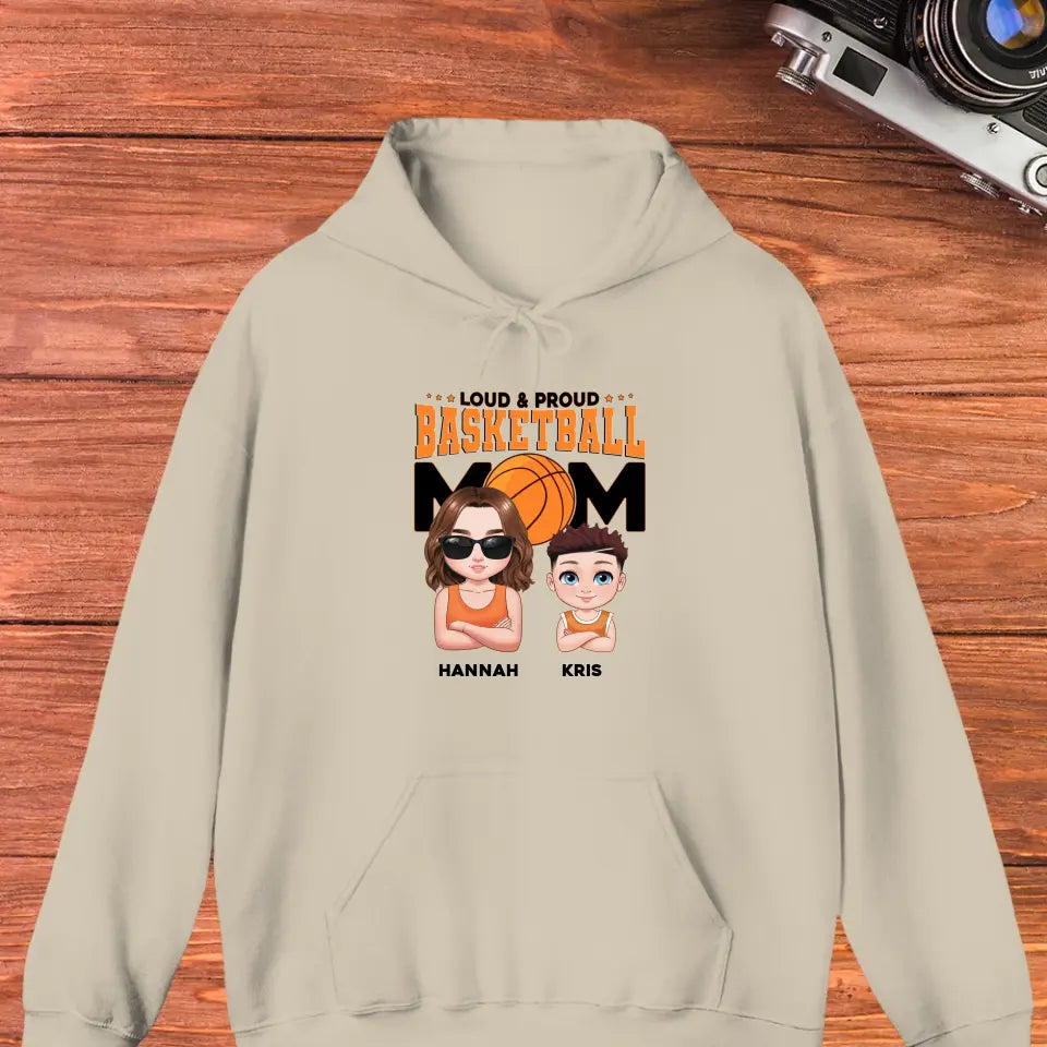 Basketball Mom - Custom Name - Personalized Gifts For Mom - T-Shirt