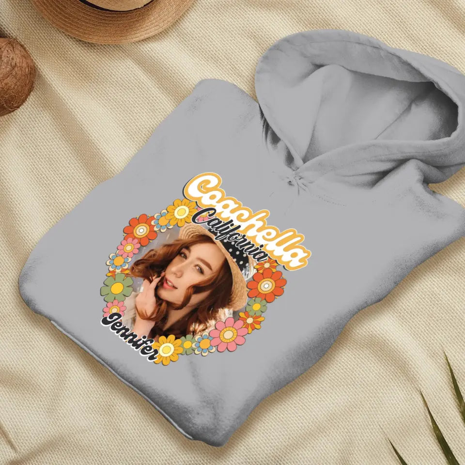 Coachella Groovy Flower - Personalized Gifts For Her- Unisex Sweater