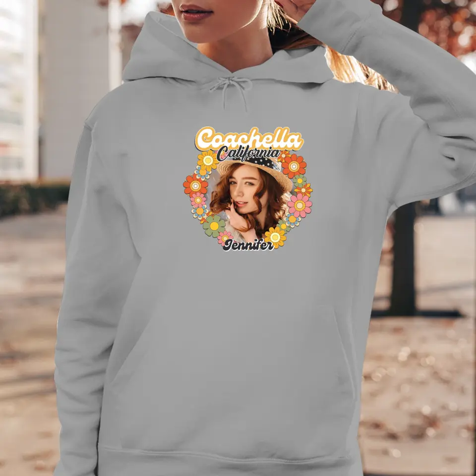 Coachella Groovy Flower - Personalized Gifts For Her- Unisex Sweater