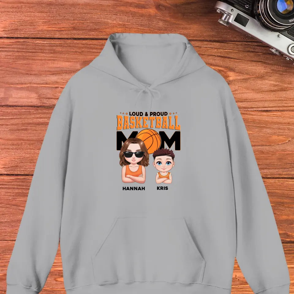 Basketball Mom - Custom Name - Personalized Gifts For Mom - T-Shirt