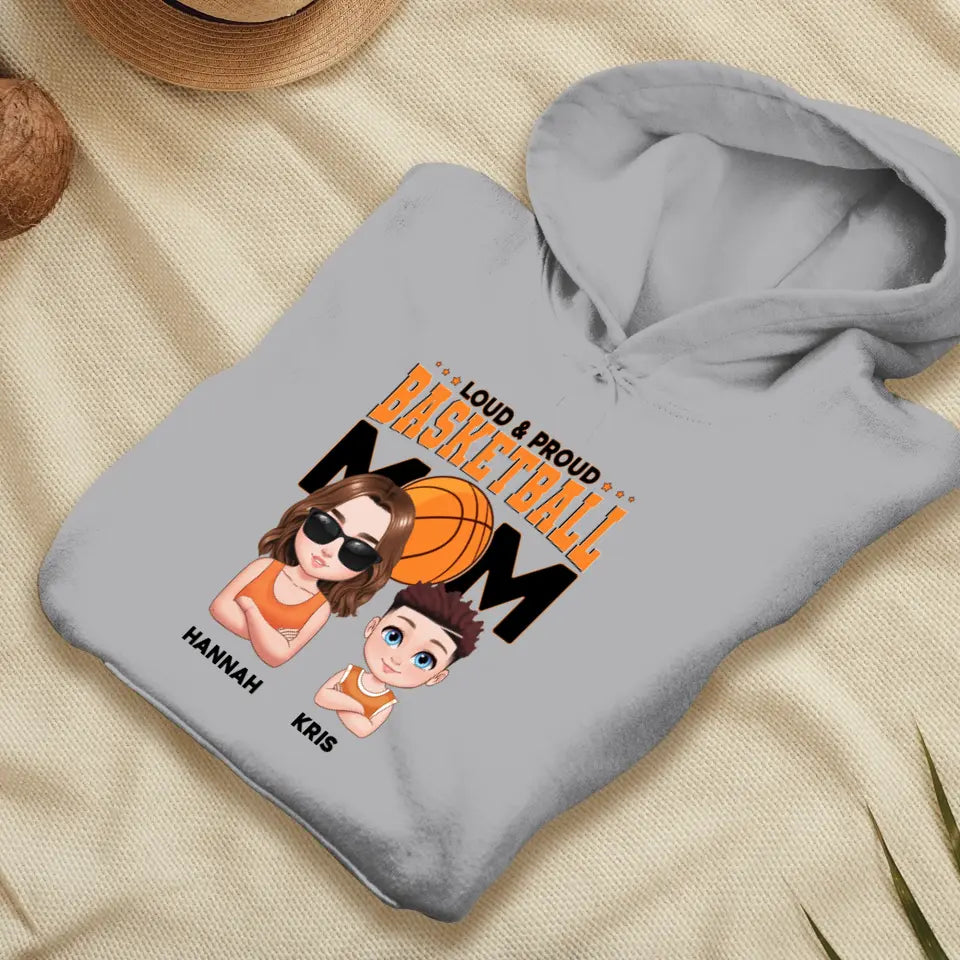 Basketball Mom - Custom Name - Personalized Gifts For Mom - T-Shirt