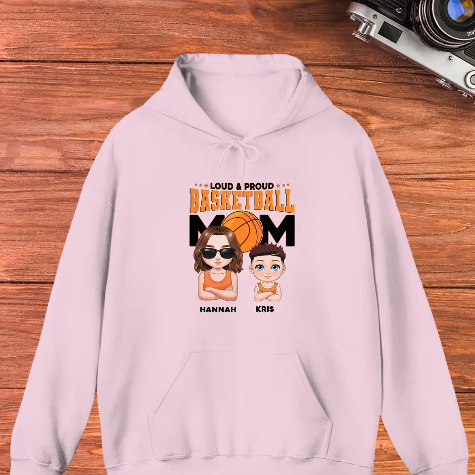 Basketball Mom - Custom Name - Personalized Gifts For Mom - T-Shirt