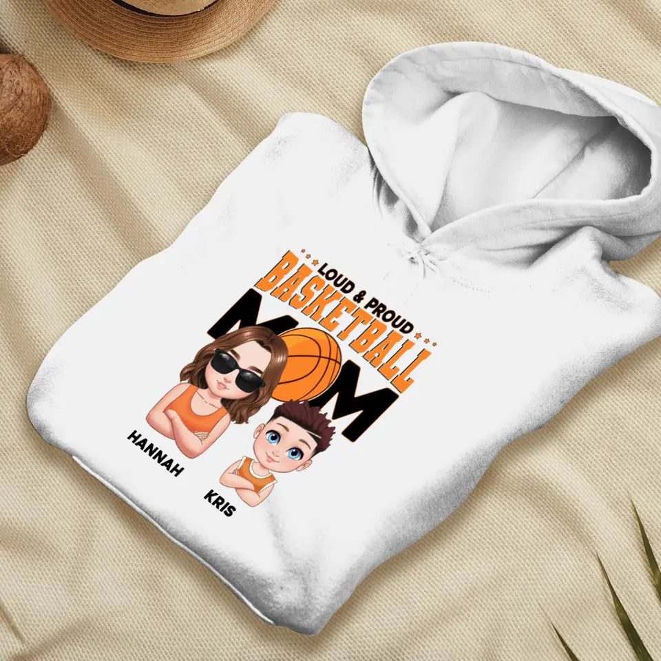 Basketball Mom - Custom Name - Personalized Gifts For Mom - T-Shirt