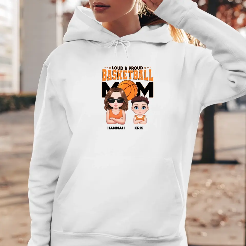 Basketball Mom - Custom Name - Personalized Gifts For Mom - T-Shirt