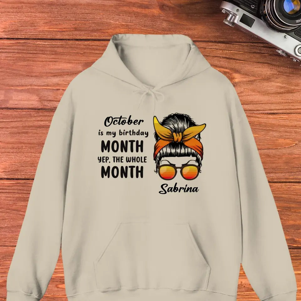 My Birthday Month  - Custom Month - Personalized Gifts For Mom - Sweater