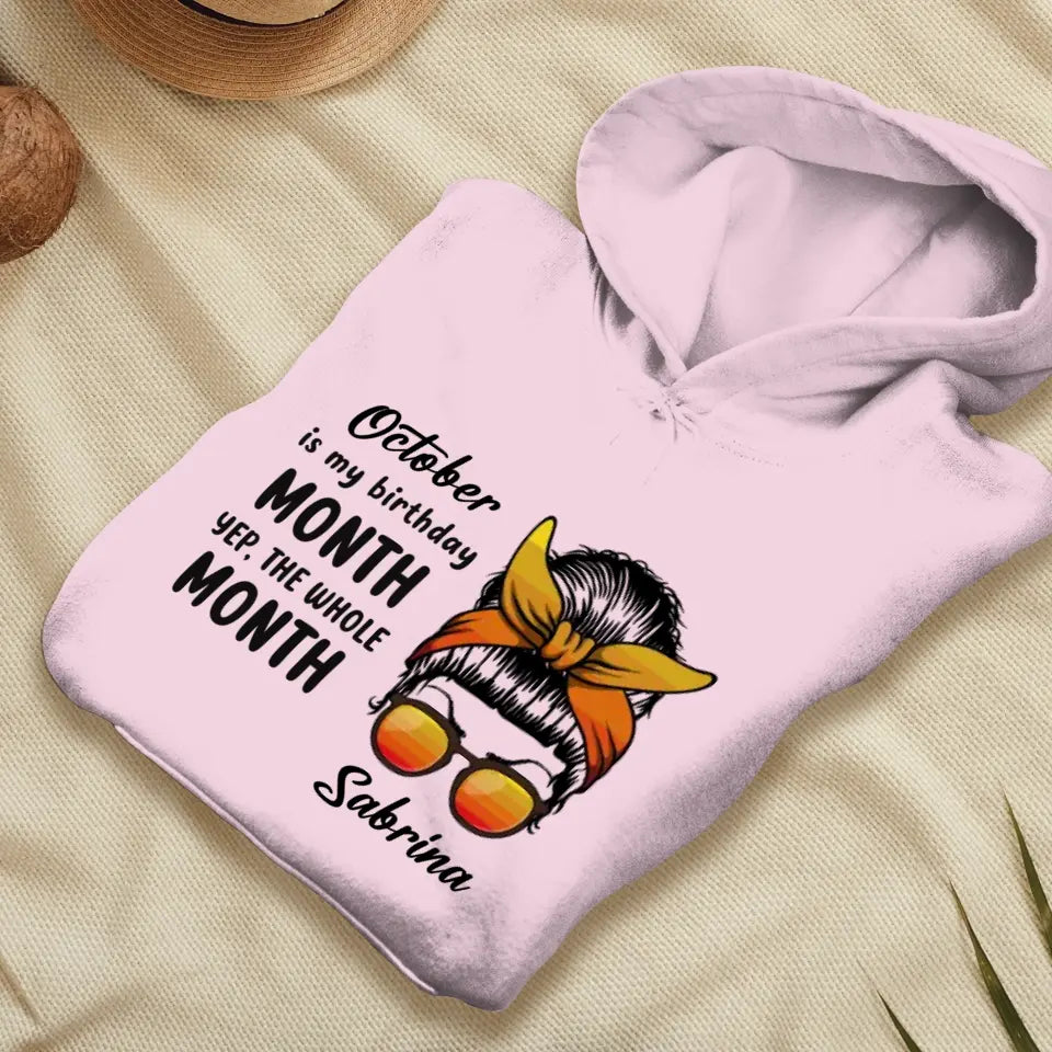 My Birthday Month  - Custom Month - Personalized Gifts For Mom - Sweater