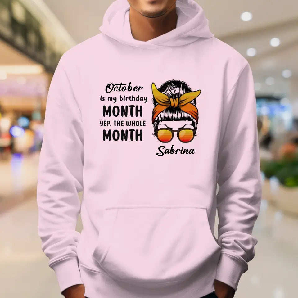 My Birthday Month  - Custom Month - Personalized Gifts For Mom - Sweater