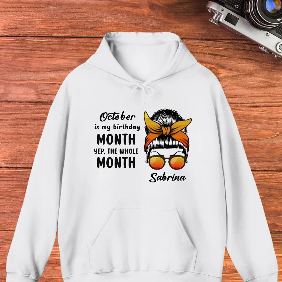 My Birthday Month  - Custom Month - Personalized Gifts For Mom - Sweater