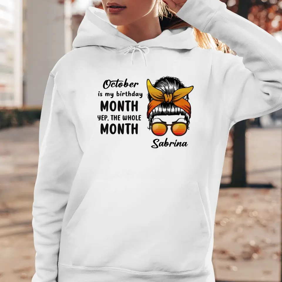 My Birthday Month  - Custom Month - Personalized Gifts For Mom - Sweater