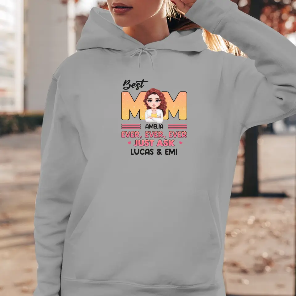 Best Mom Ever Ever Ever - Custom Name - Personalized Gifts For Mom - Sweater