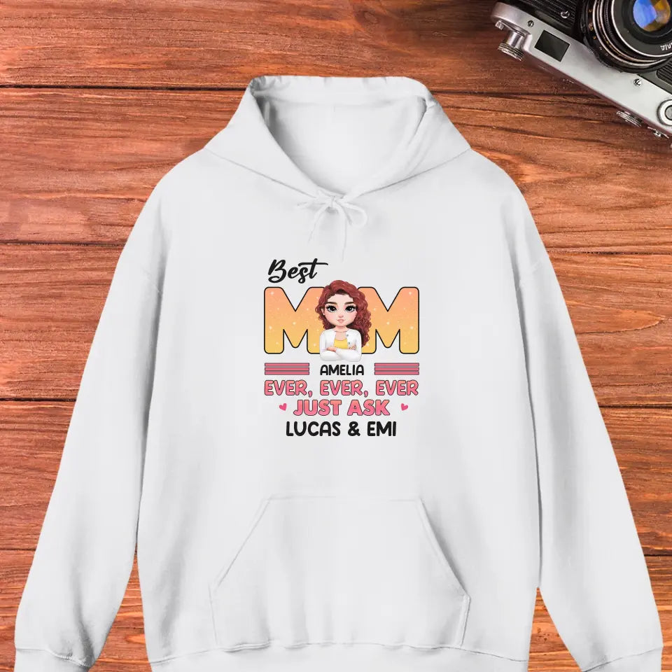 Best Mom Ever Ever Ever - Custom Name - Personalized Gifts For Mom - Sweater