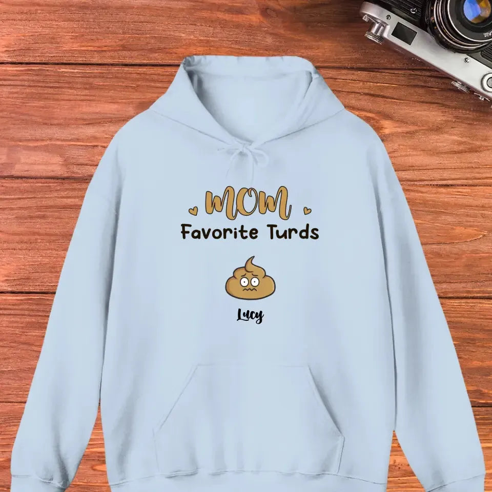 Mom Favorite Turds  - Custom Name - Personalized Gifts For Mom - Sweater