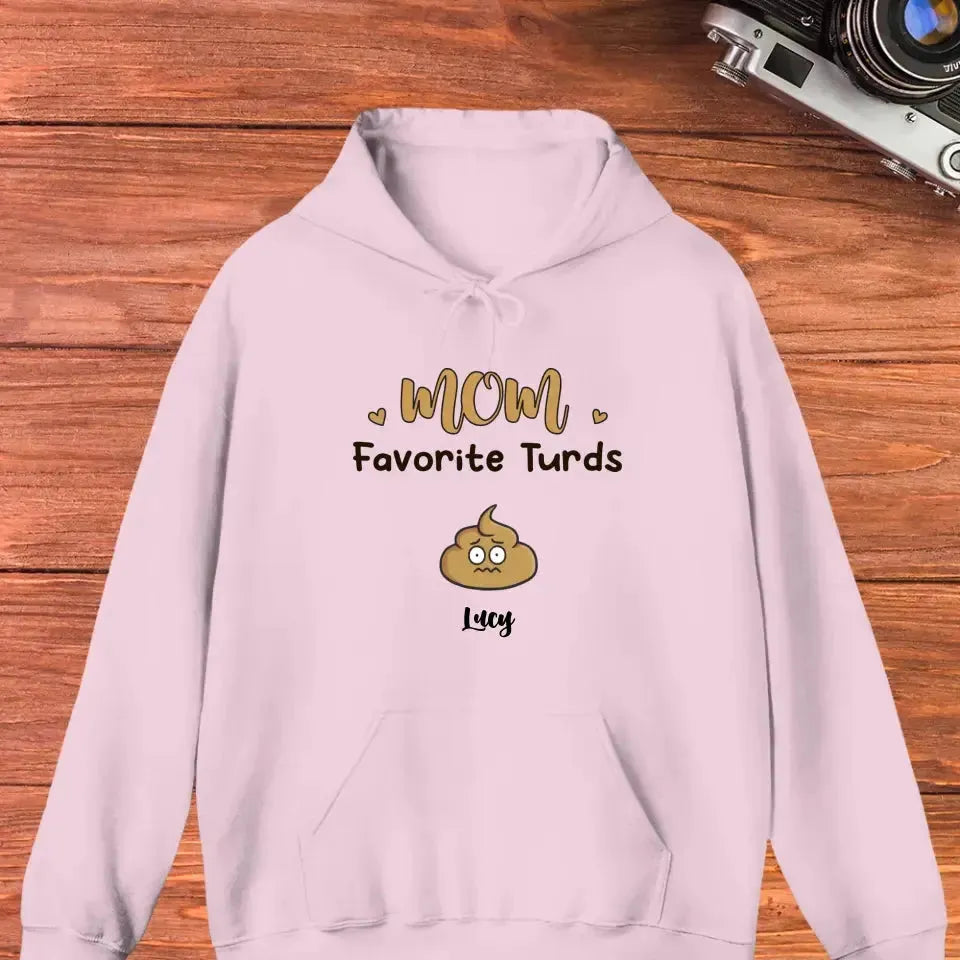 Mom Favorite Turds  - Custom Name - Personalized Gifts For Mom - Sweater