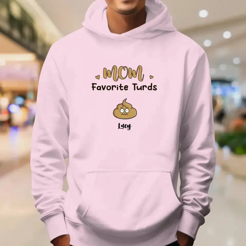 Mom Favorite Turds  - Custom Name - Personalized Gifts For Mom - Sweater