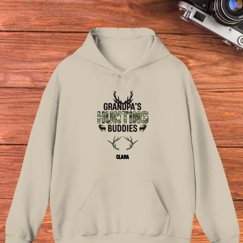 Grandpa's Hunting Buddies - Custom Name - Personalized Gifts For Grandpa - Sweater