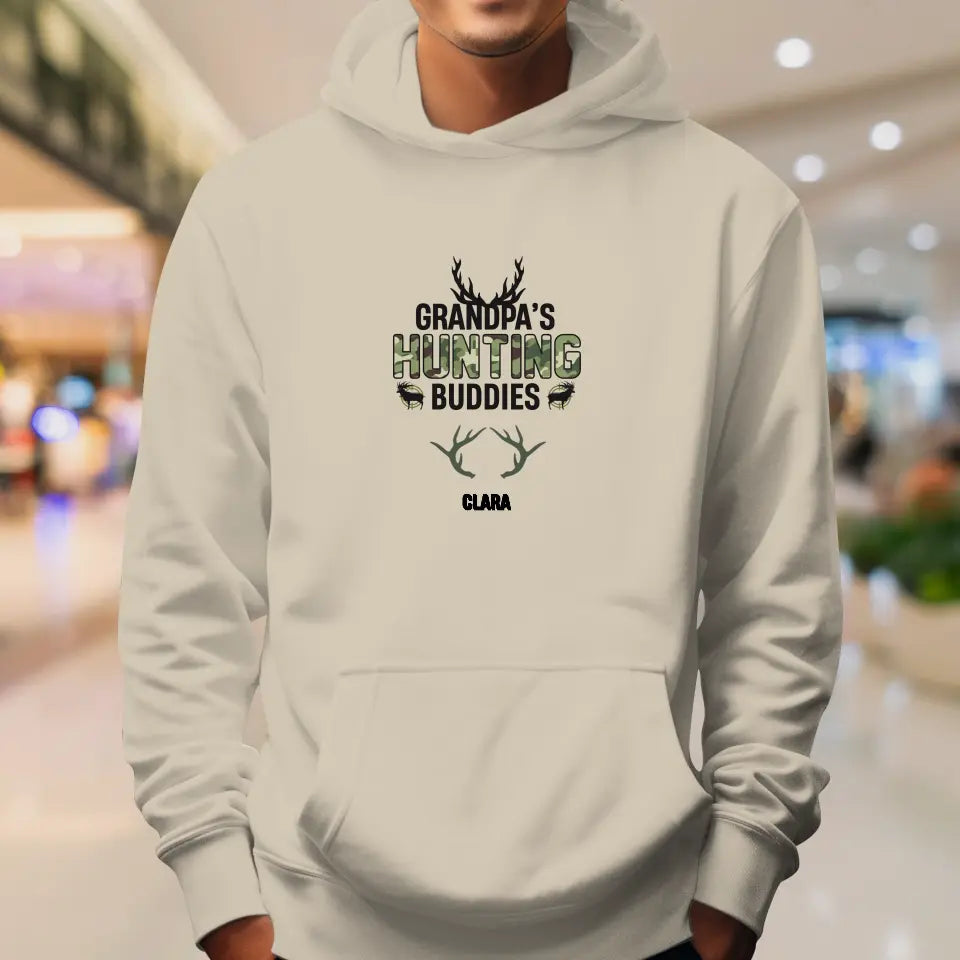 Grandpa's Hunting Buddies - Custom Name - Personalized Gifts For Grandpa - Sweater