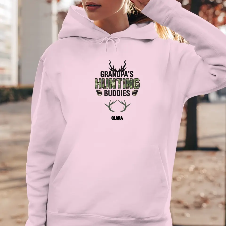 Grandpa's Hunting Buddies - Custom Name - Personalized Gifts For Grandpa - Sweater