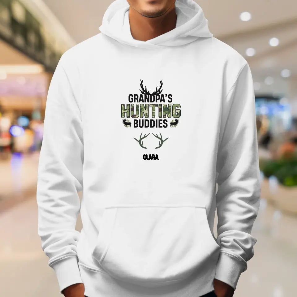 Grandpa's Hunting Buddies - Custom Name - Personalized Gifts For Grandpa - Sweater