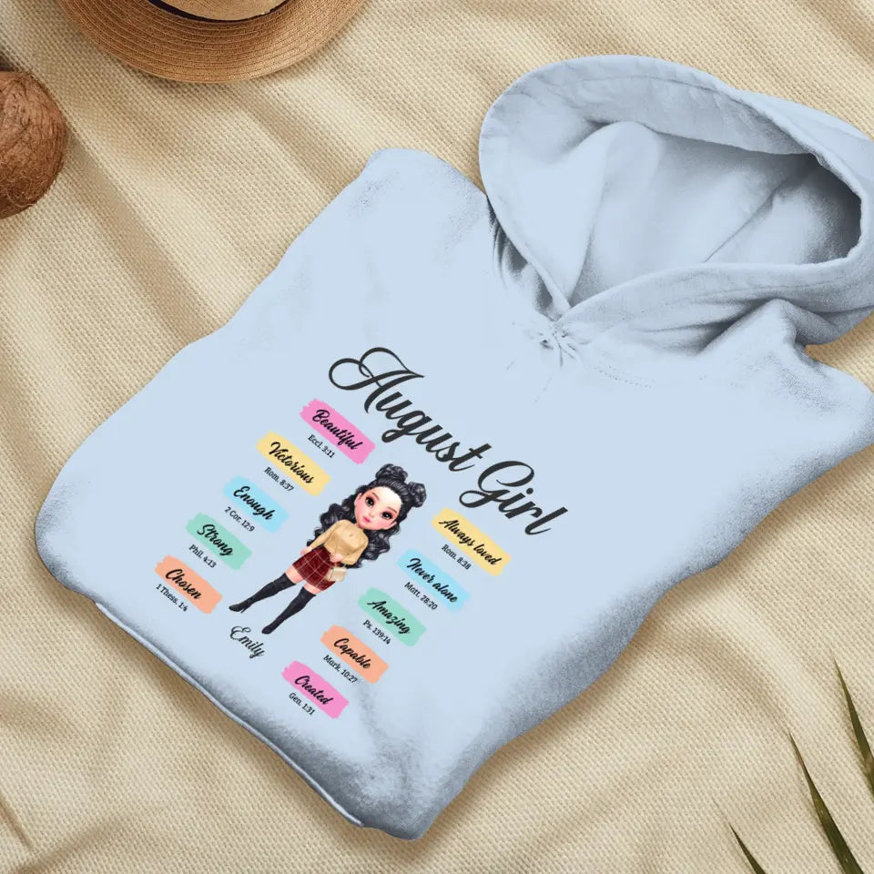 Queens Are Born - Custom Month - Personalized Gifts For Her - T-Shirt