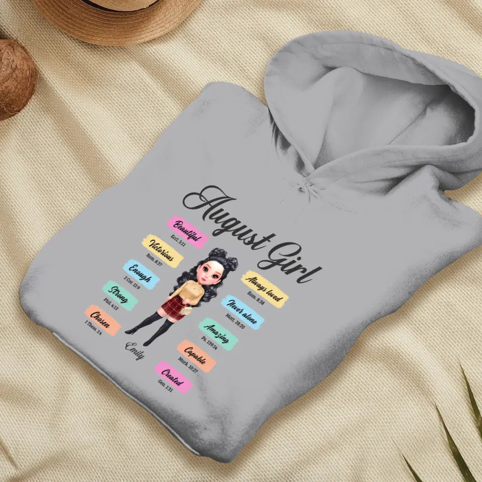 Queens Are Born - Custom Month - Personalized Gifts For Her - T-Shirt