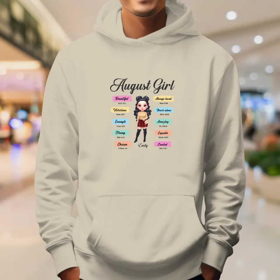 Queens Are Born - Custom Month - Personalized Gifts For Her - Hoodie