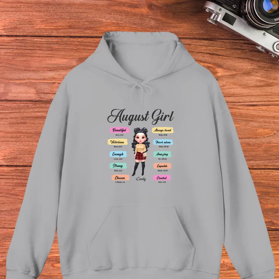 Queens Are Born - Custom Month - Personalized Gifts For Her - Hoodie