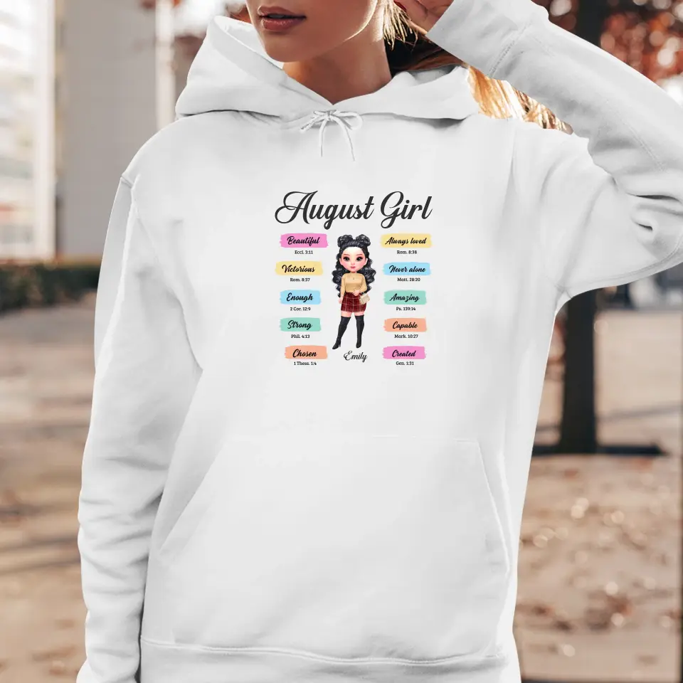 Queens Are Born - Custom Month - Personalized Gifts For Her - Hoodie