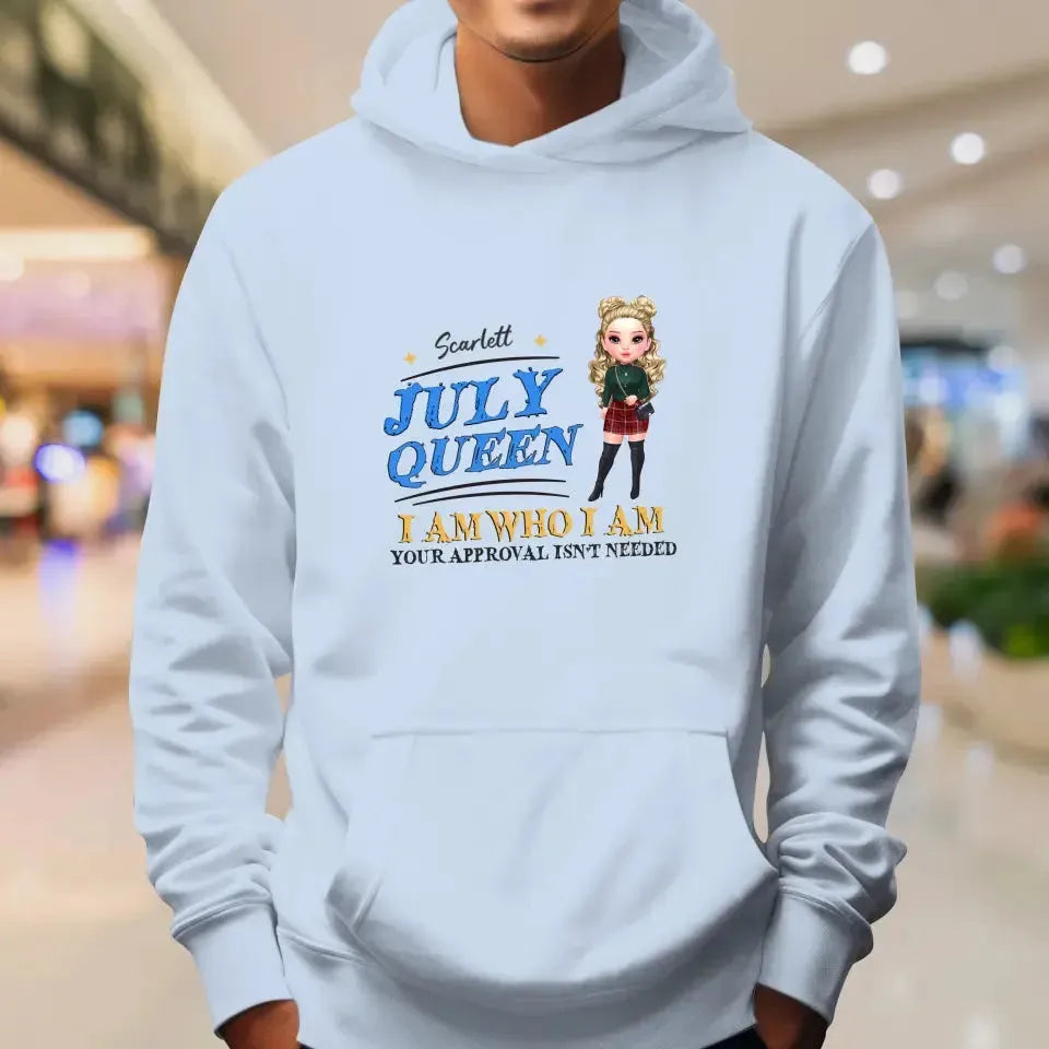 July Queen Birthday - Custom Month - Personalized Gifts For Her - Sweater