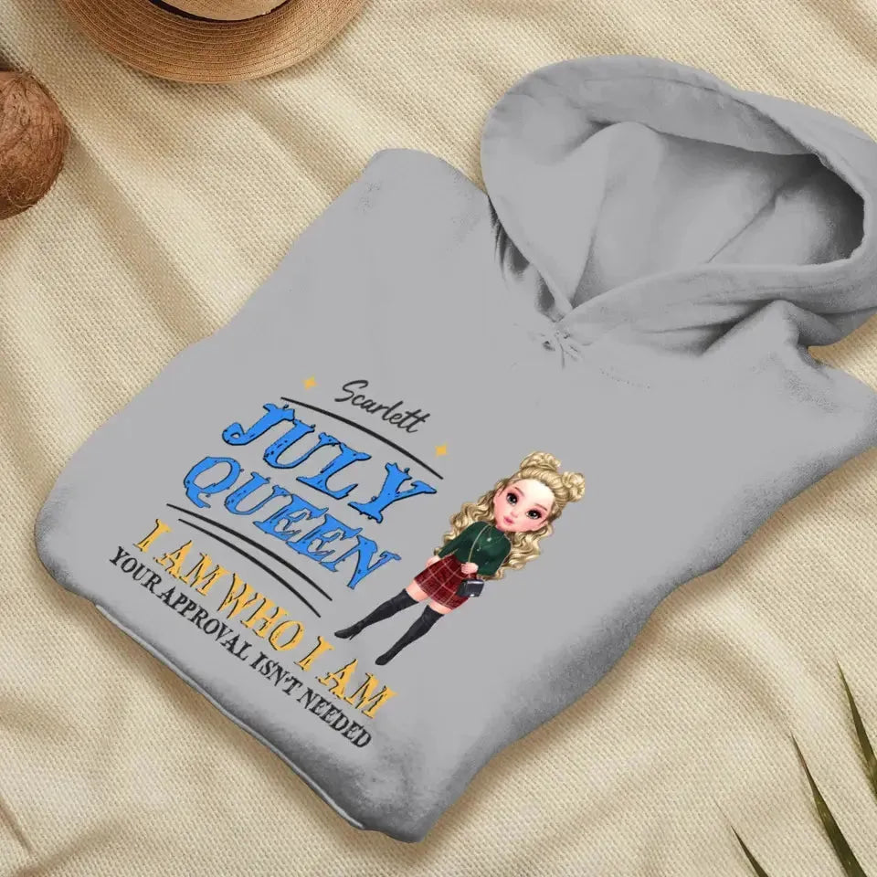 July Queen Birthday - Custom Month - Personalized Gifts For Her - Sweater