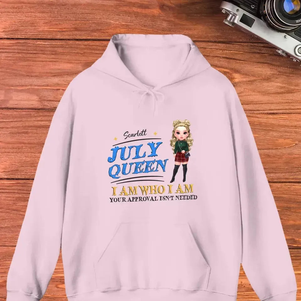 July Queen Birthday - Custom Month - Personalized Gifts For Her - Sweater