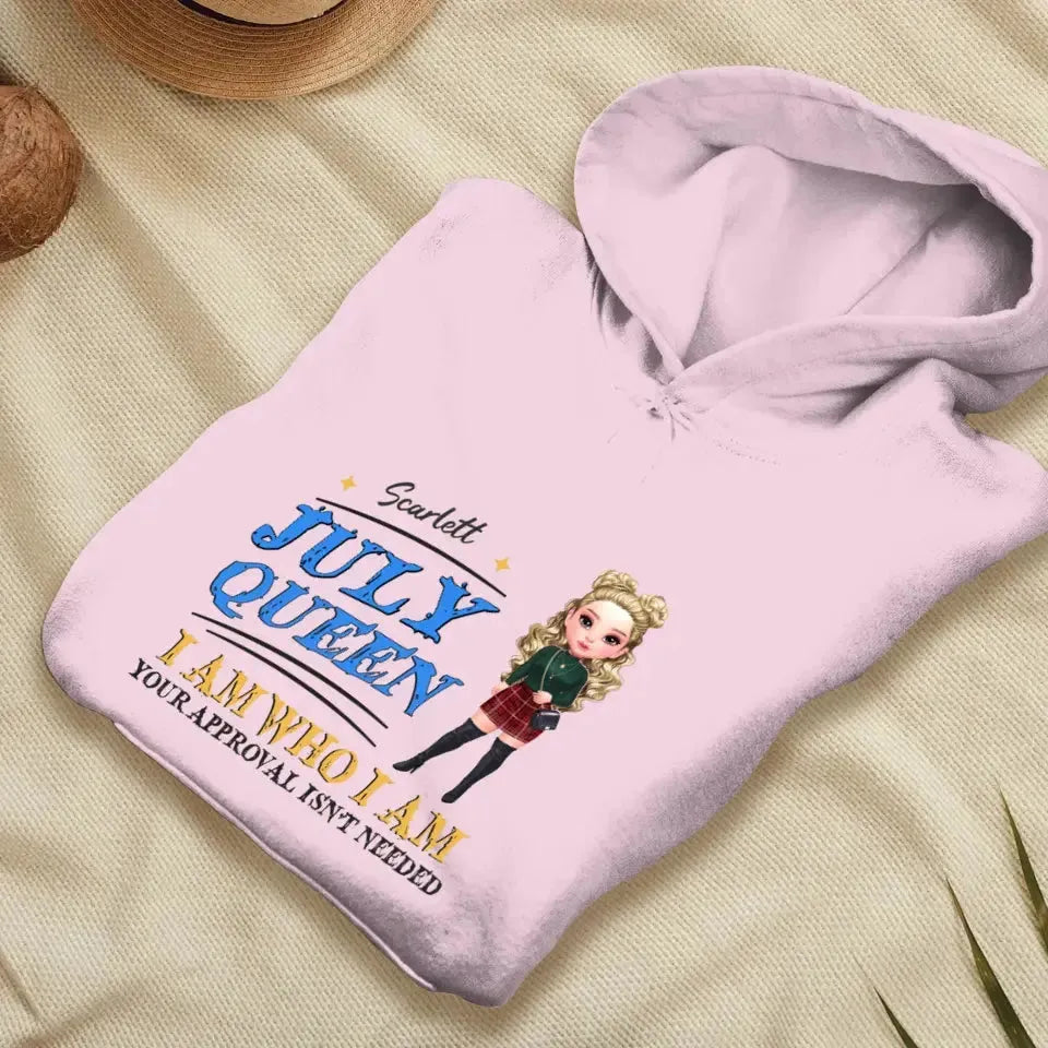 July Queen Birthday - Custom Month - Personalized Gifts For Her - Sweater