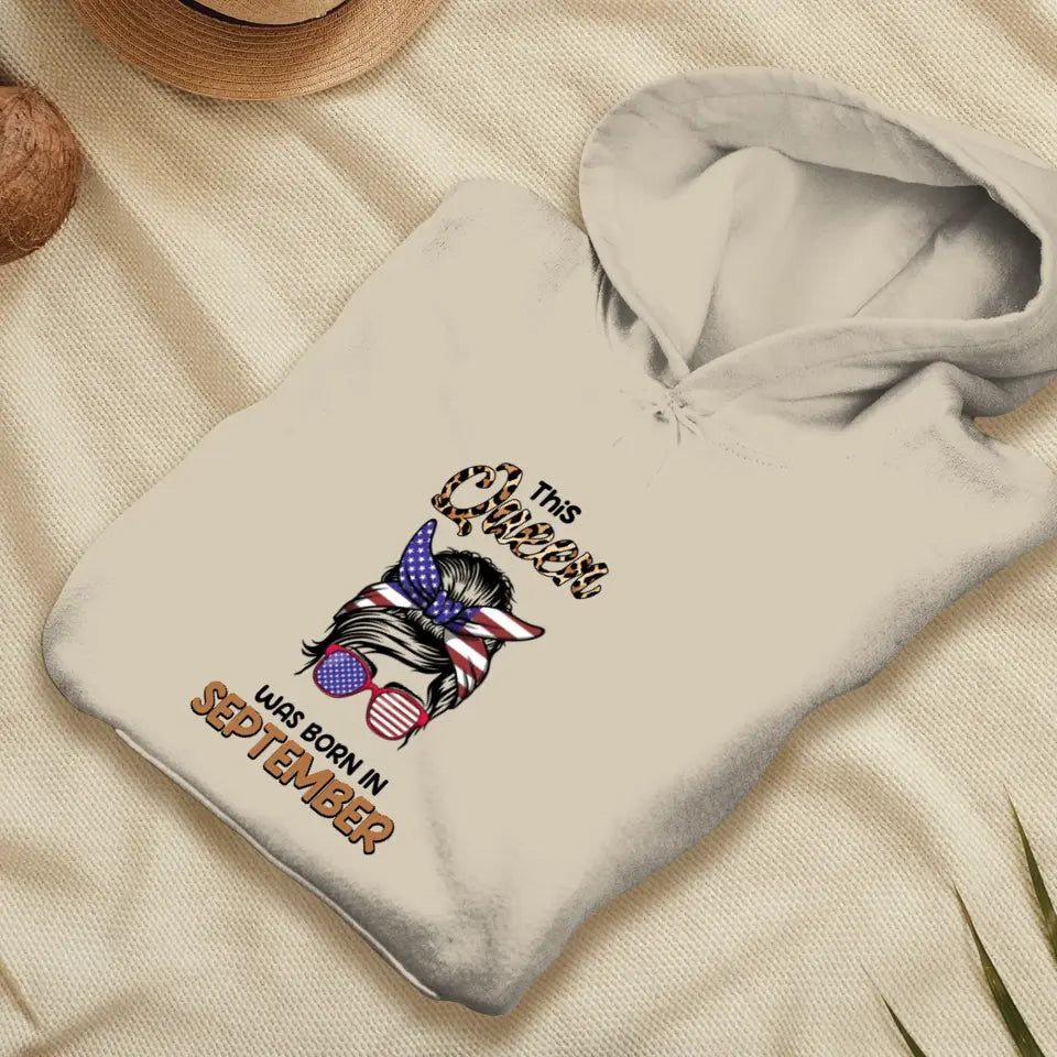 This Queen Was Born in September - Custom Month - Personalized Gifts For Her - Sweater