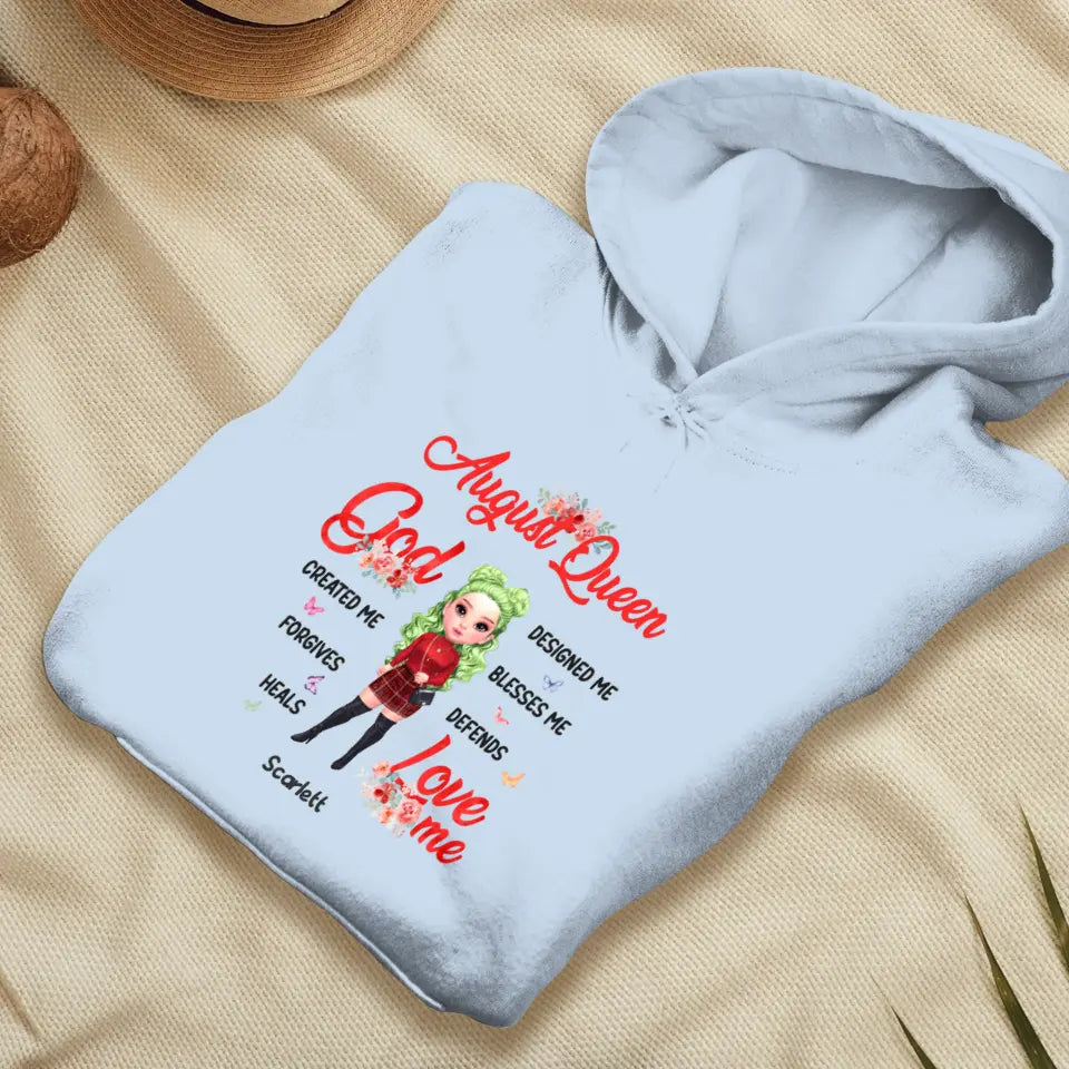 August Queen - Custom Month - Personalized Gifts For Mom - T-Shirt