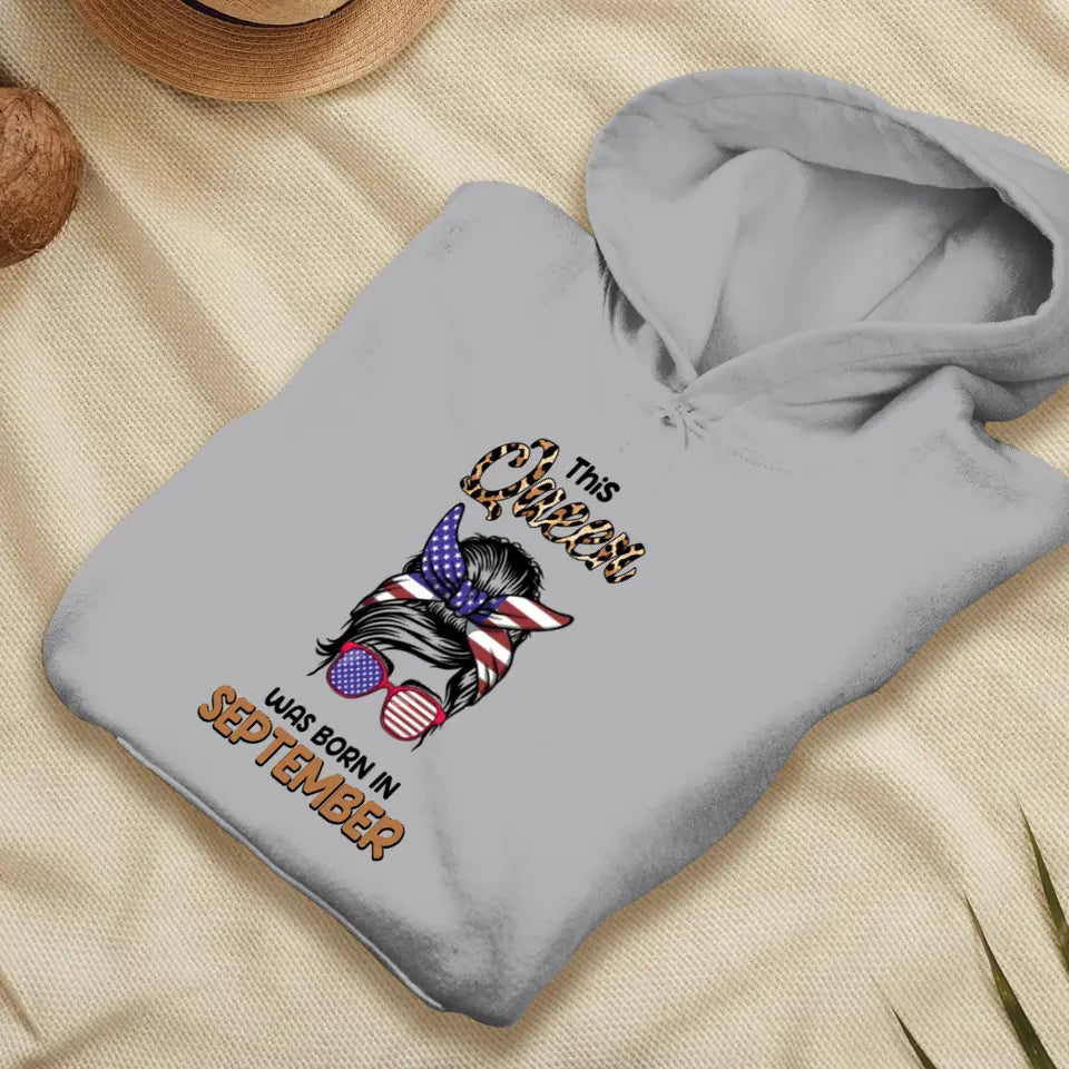 This Queen Was Born in September - Custom Month - Personalized Gifts For Her - Sweater