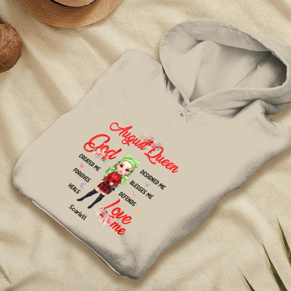 August Queen - Custom Month - Personalized Gifts For Mom - T-Shirt