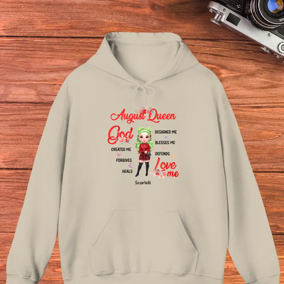 August Queen - Custom Month - Personalized Gifts For Mom - Sweater