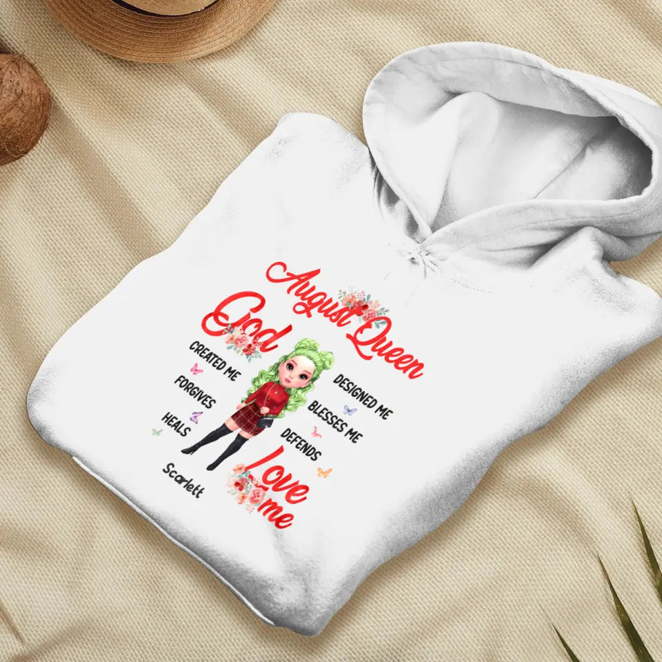 August Queen - Custom Month - Personalized Gifts For Mom - T-Shirt