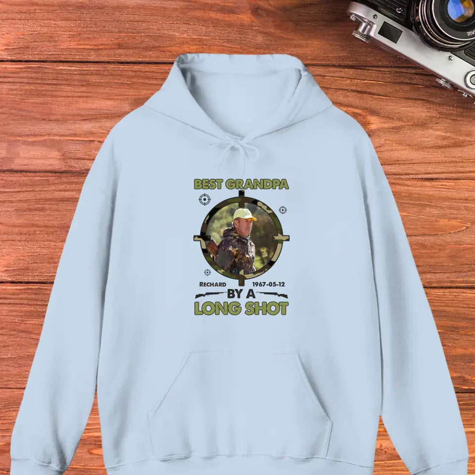 Best Grandpa By Long Shots - Custom Photo - Personalized Gifts For Grandpa - Hoodie