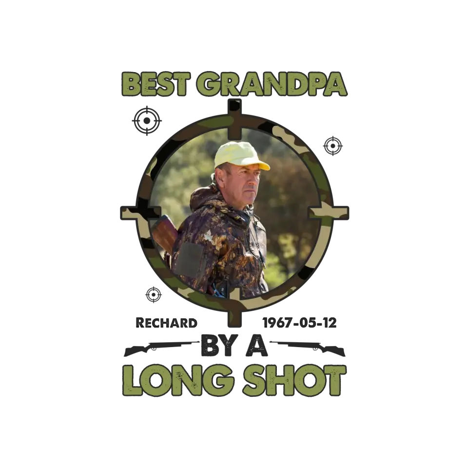 Best Grandpa By Long Shots - Custom Photo - Personalized Gifts For Grandpa - Hoodie