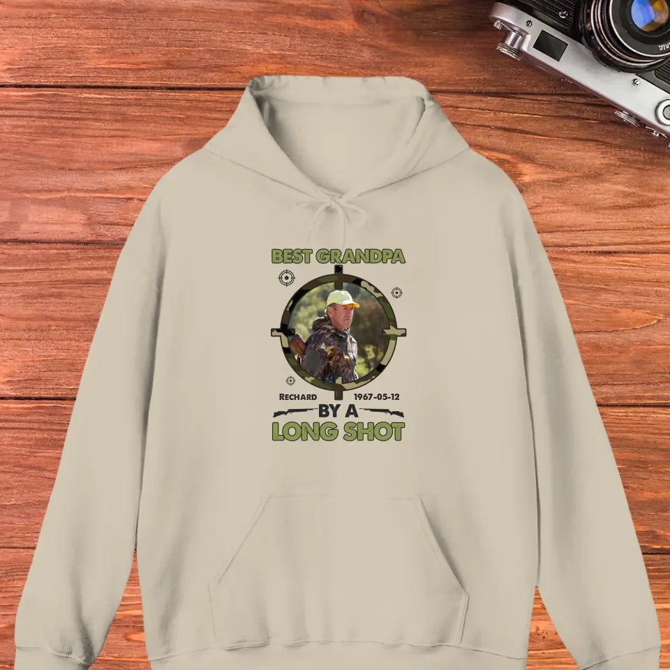 Best Grandpa By Long Shots - Custom Photo - Personalized Gifts For Grandpa - Hoodie