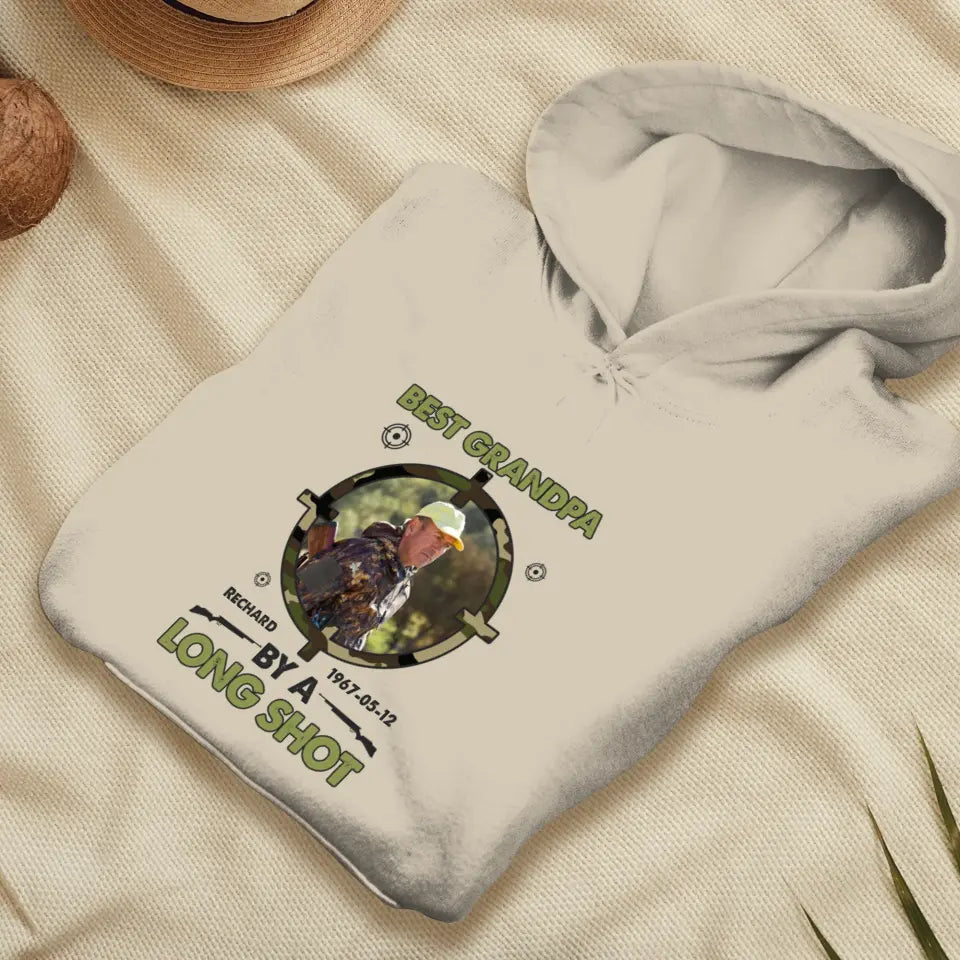 Best Grandpa By Long Shots - Custom Photo - Personalized Gifts For Grandpa - Hoodie