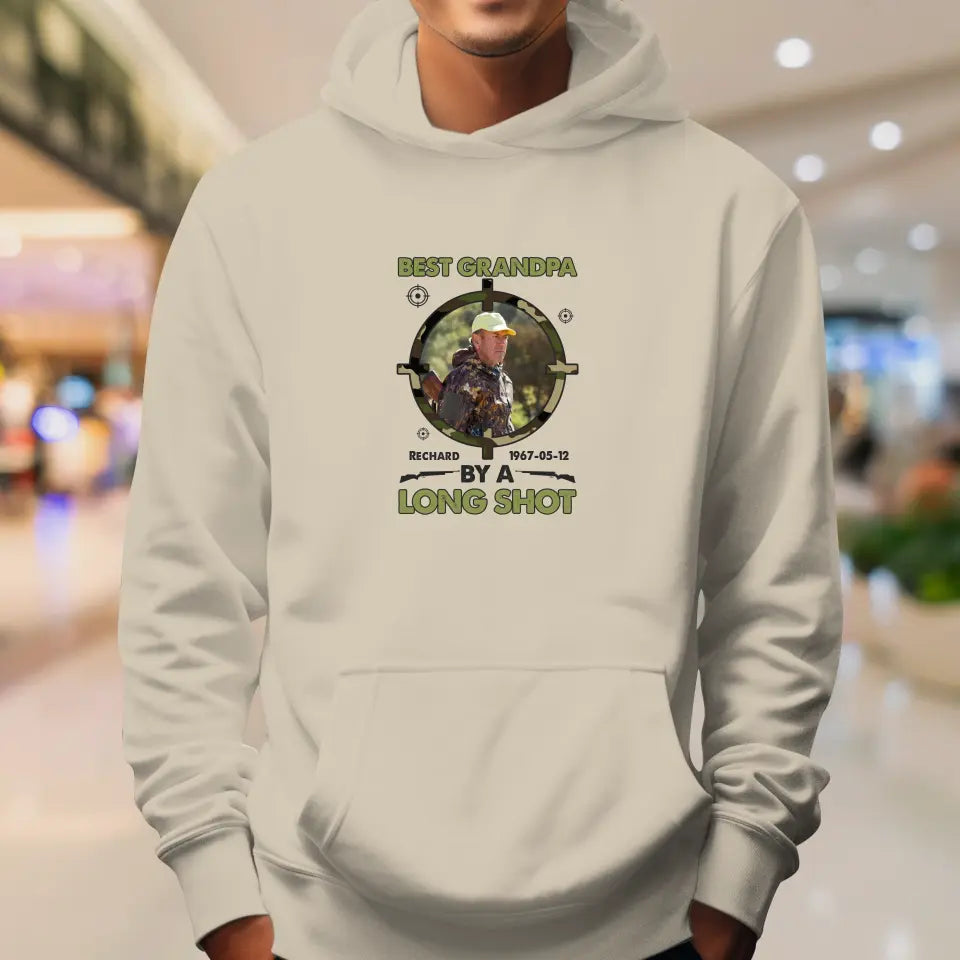 Best Grandpa By Long Shots - Custom Photo - Personalized Gifts For Grandpa - Hoodie