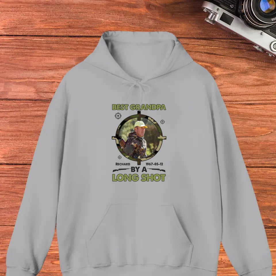 Best Grandpa By Long Shots - Custom Photo - Personalized Gifts For Grandpa - Hoodie