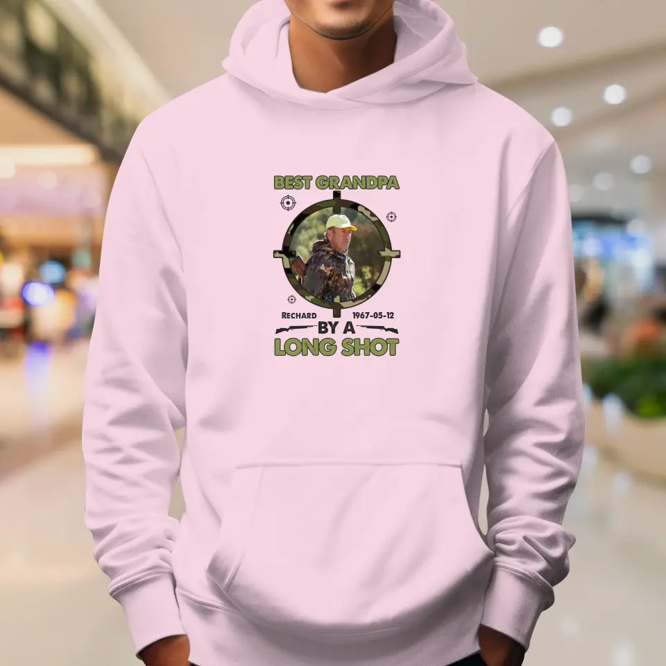 Best Grandpa By Long Shots - Custom Photo - Personalized Gifts For Grandpa - Hoodie