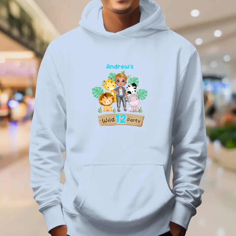 Wild Party - Custom Name - Personalized Gifts For Son - Unisex Hoodie