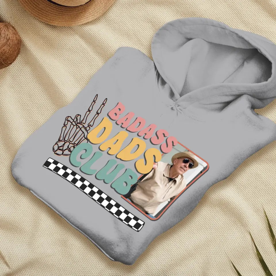 Badass Dads Club - Custom Photo - Personalized Gifts For Dad - Sweater