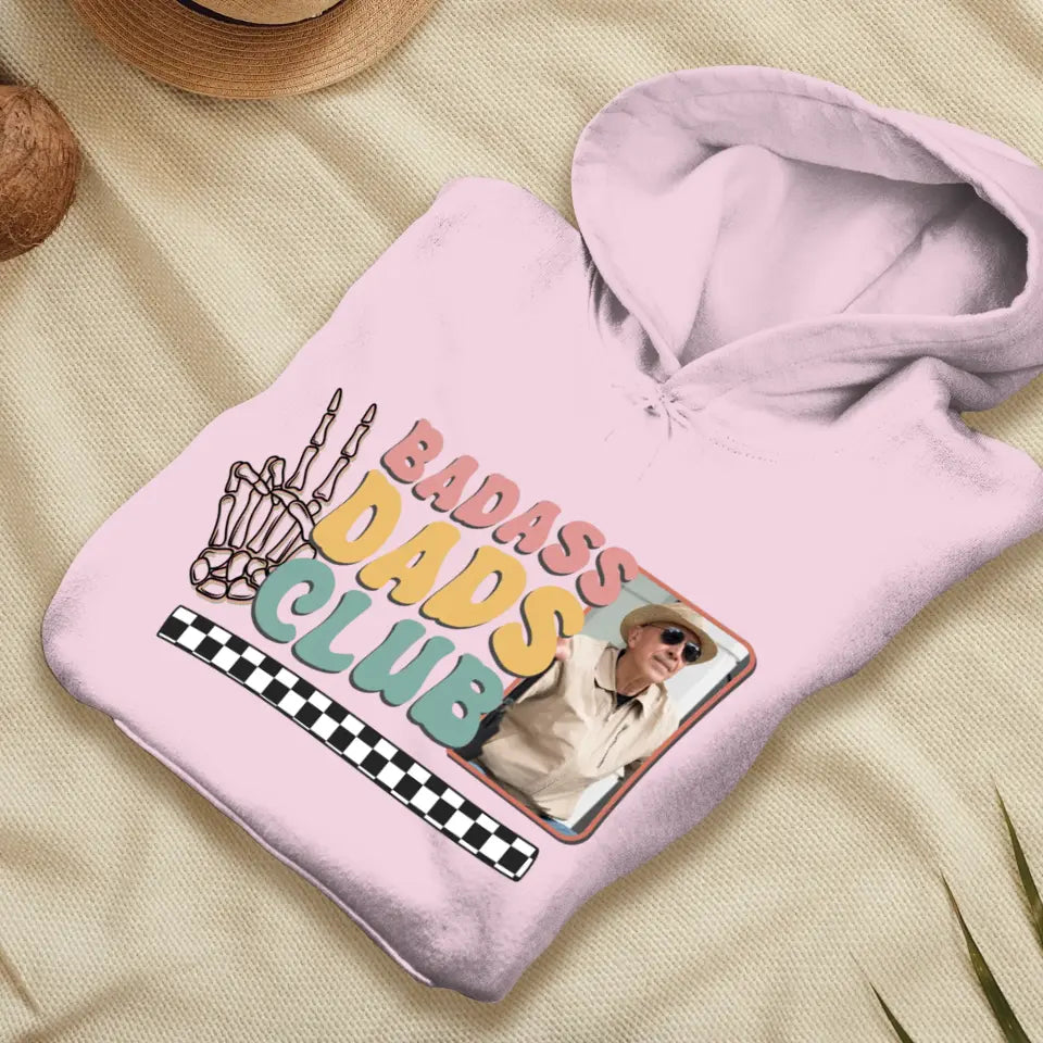 Badass Dads Club - Custom Photo - Personalized Gifts For Dad - Sweater